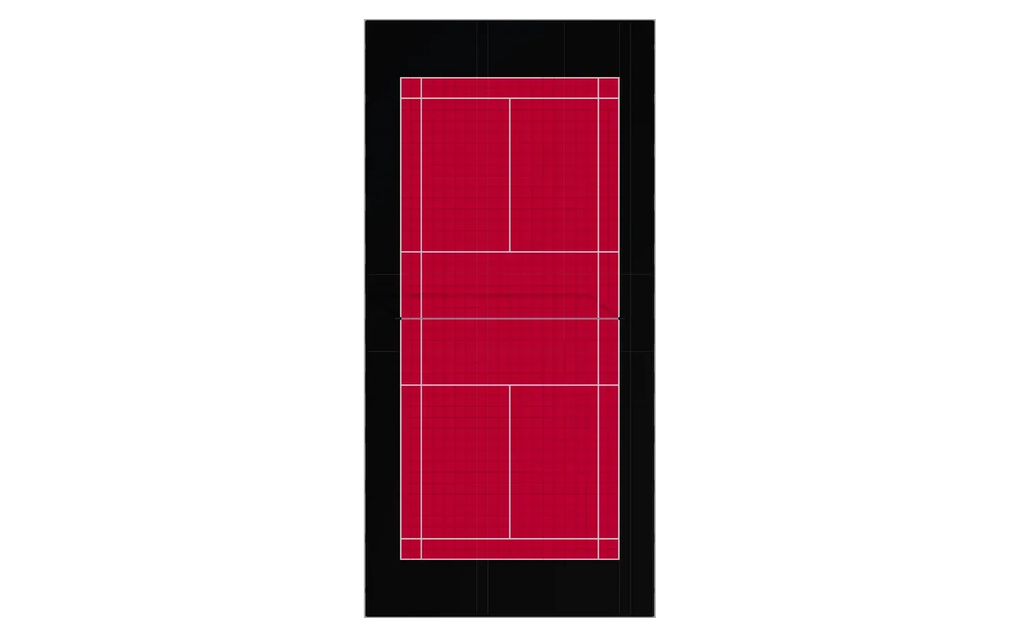 Court badminton — jardin