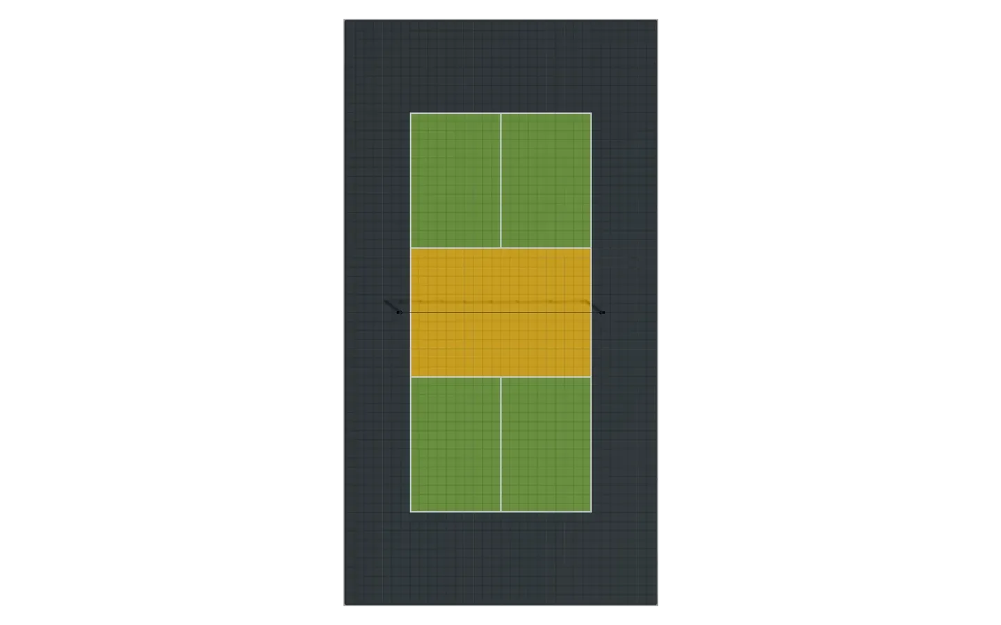 Court pickleball — confort