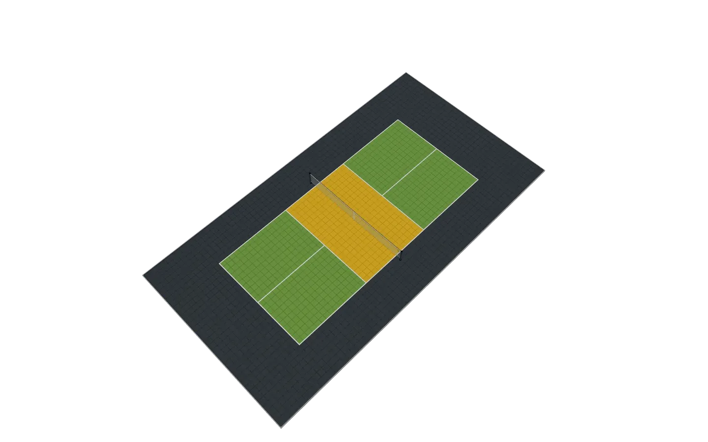Court pickleball — confort