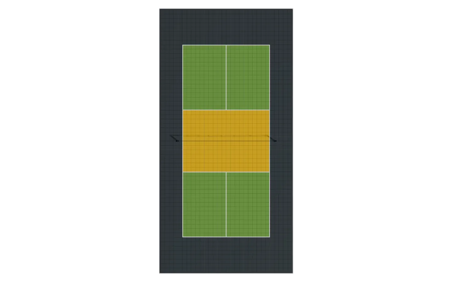 Court pickleball — standard