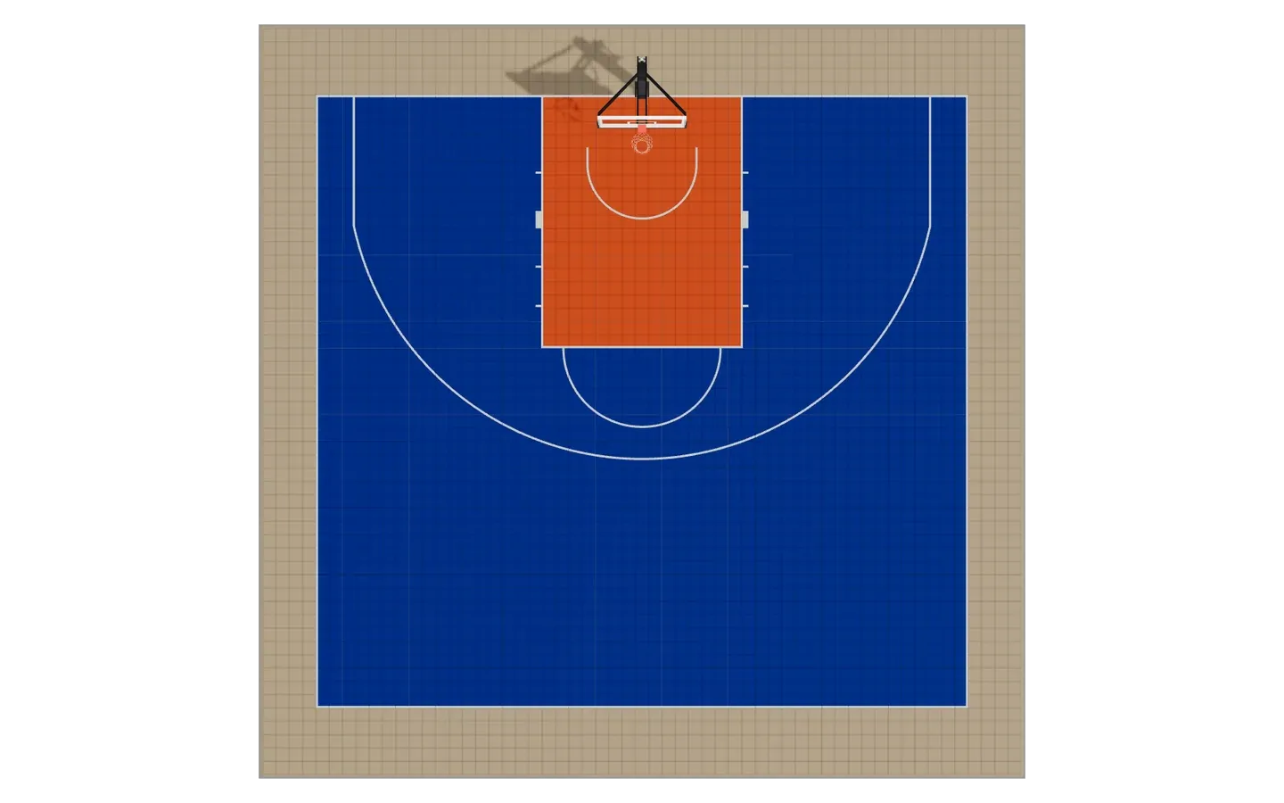 Demi-terrain FIBA