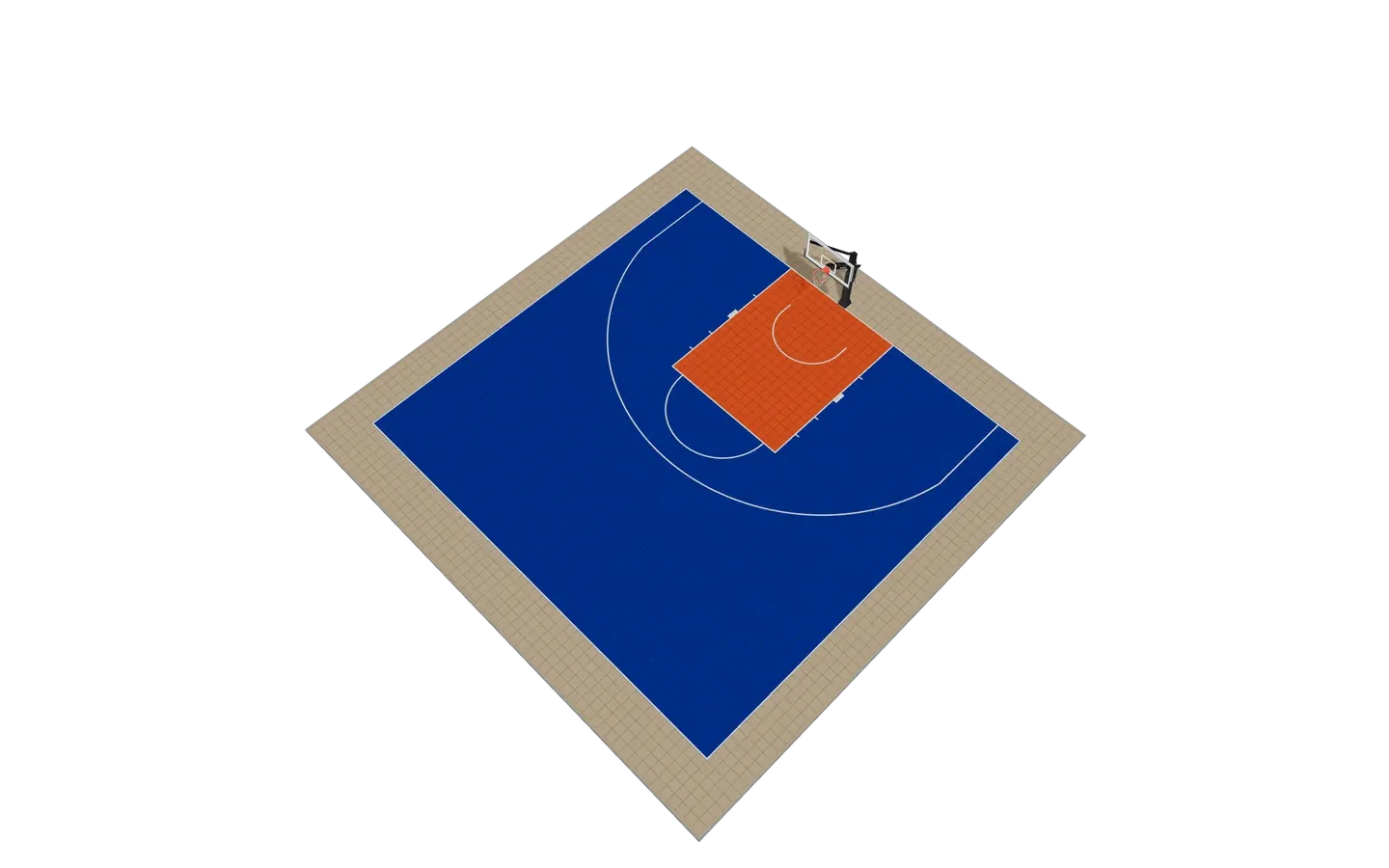 Demi-terrain FIBA