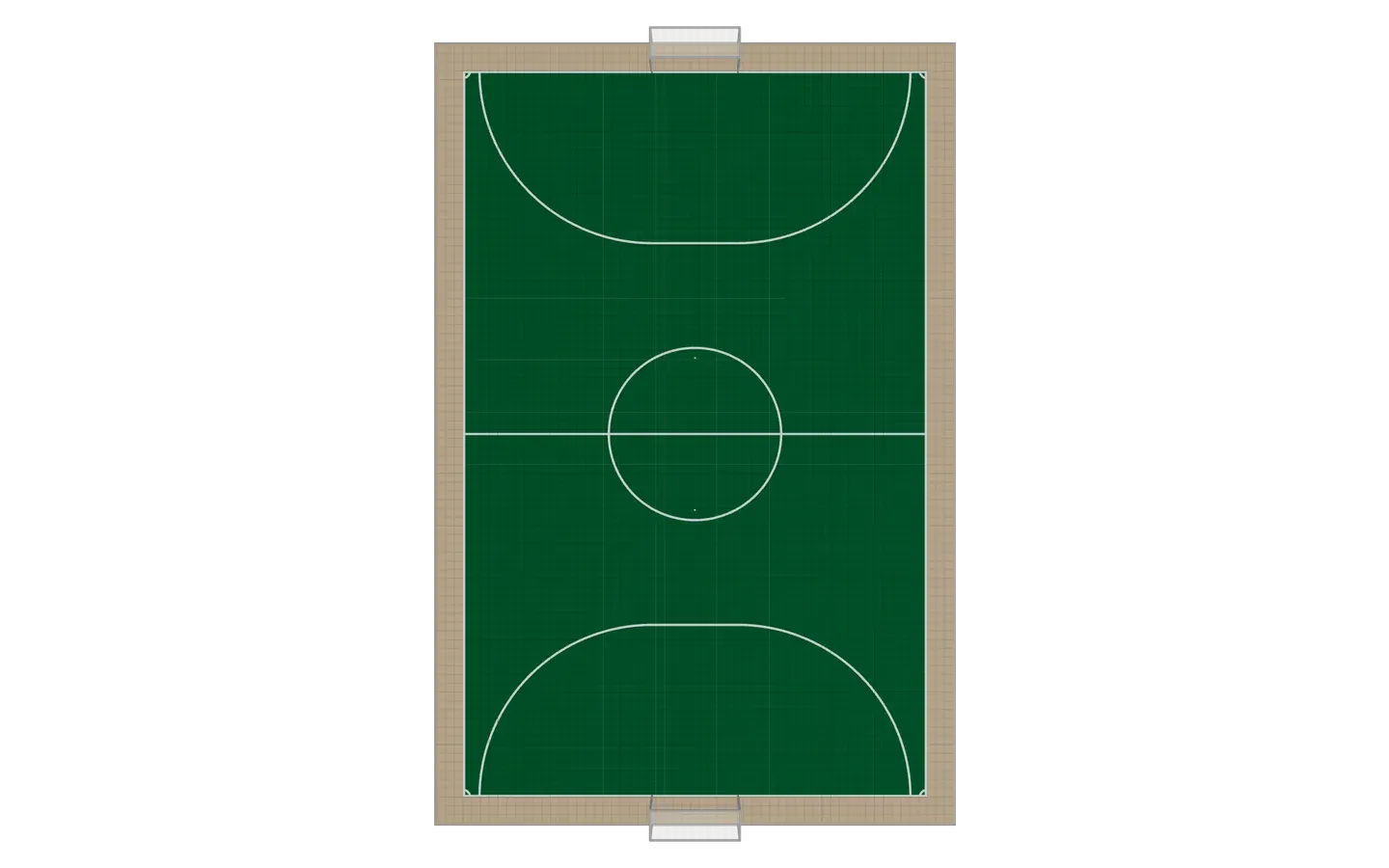 Futsal compact 25 × 16 m