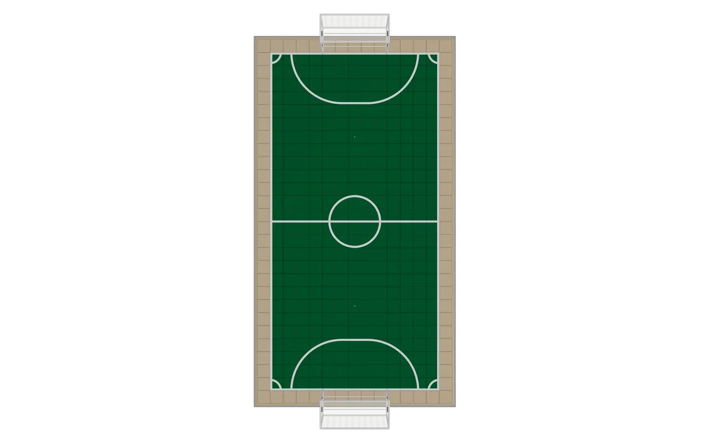 Terrain de jardin 8 × 4 m