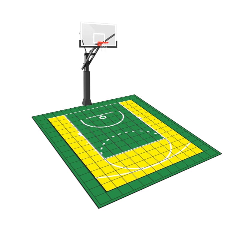 Dalles BASIC pour terrain de Basket-Ball 8m x 3m (24m²) - Mon terrain 2  sports