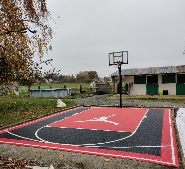 Dalles BASIC pour terrain de Basket-Ball 8m x 3m (24m²) - Mon terrain 2  sports