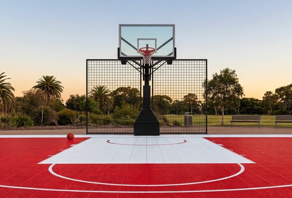 Filet de protection pour panier de basket